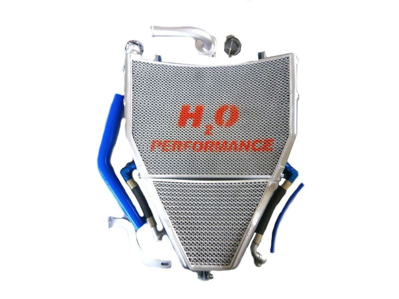 H2O motorcycle racing radiator