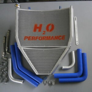 H2O OVERSIZED WATER + OIL RADIATOR + MOUNTING KIT (SUZUKI GSXR 1000 2017>)