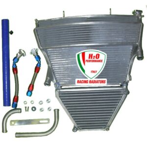 H2O OVERSIZED WATER + OIL RADIATOR + MOUNTING KIT (SUZUKI GSXR 1000 05-06)