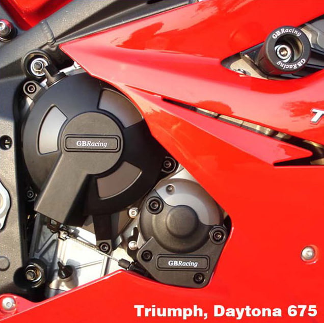 GB RACING - ENGINE COVER SET (TRIUMPH DAYTONA 675 06-10) - Image 2